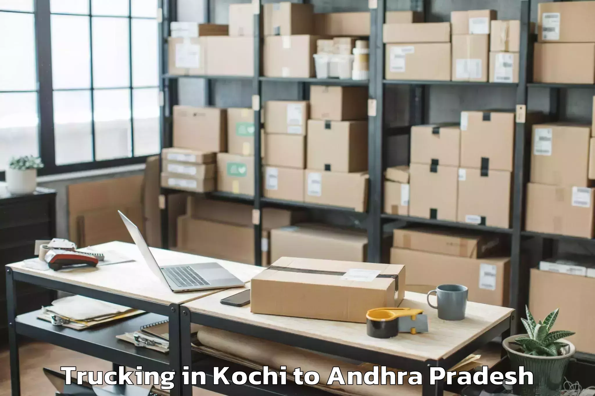 Book Kochi to Uravakonda Trucking Online